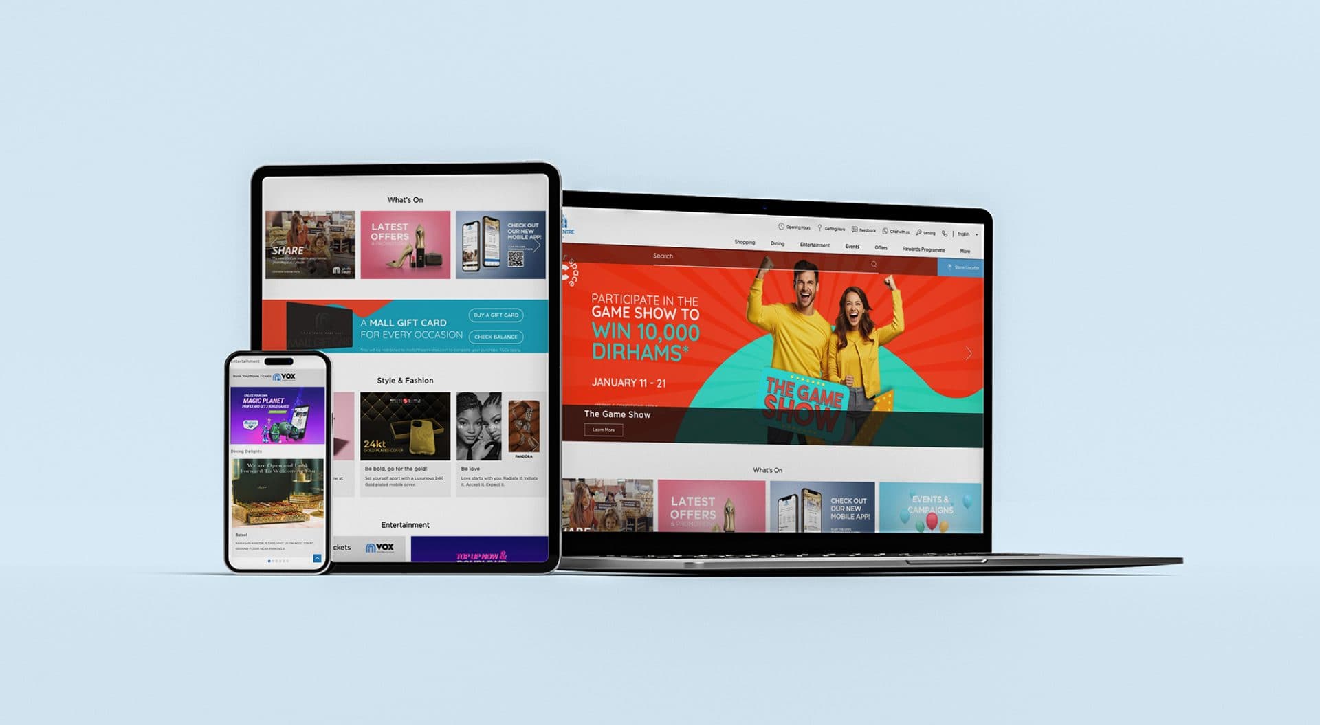 City Centre Deira Website Development - portfolio project cover