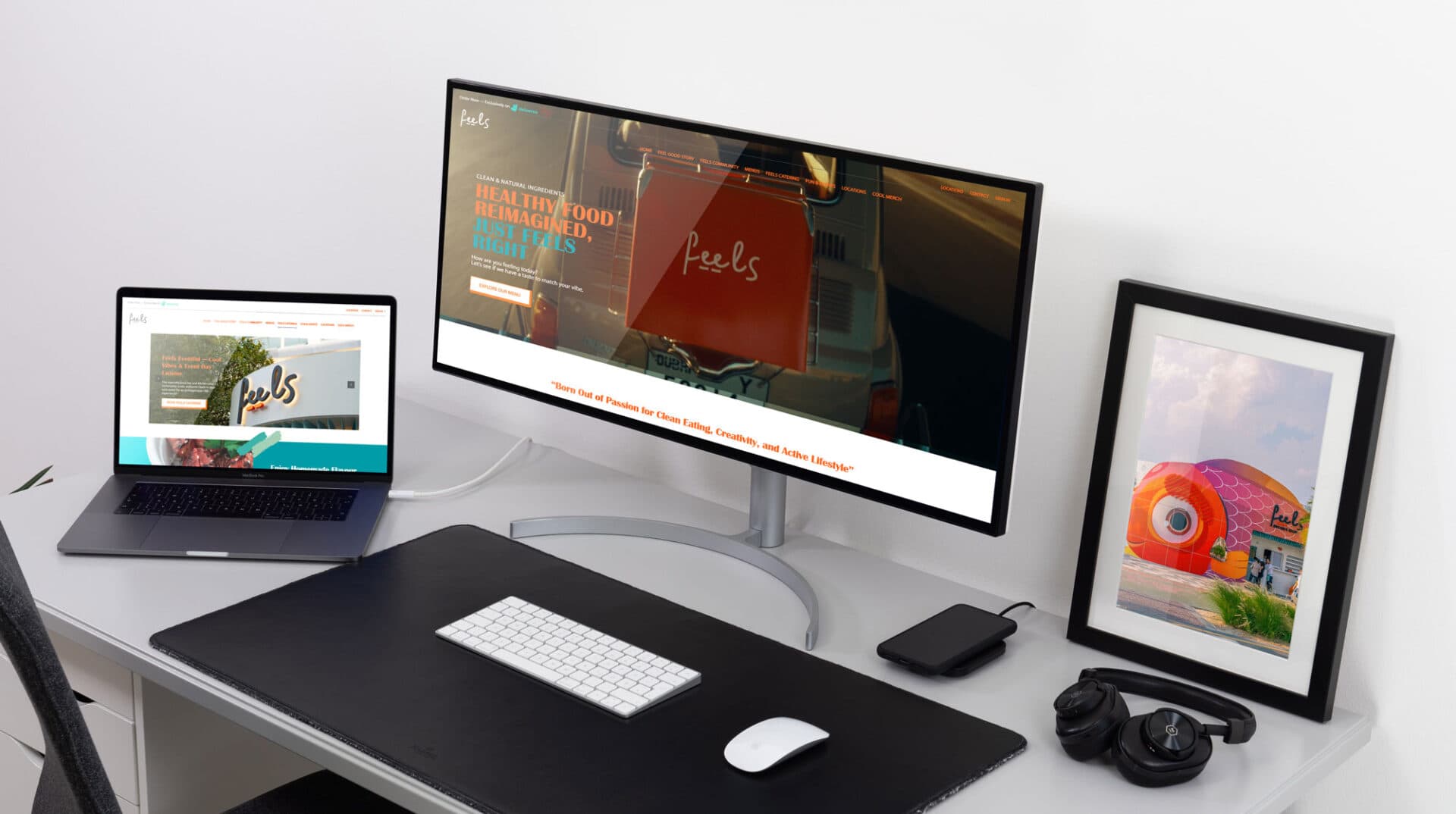 Feels Cafe website design and development UAE