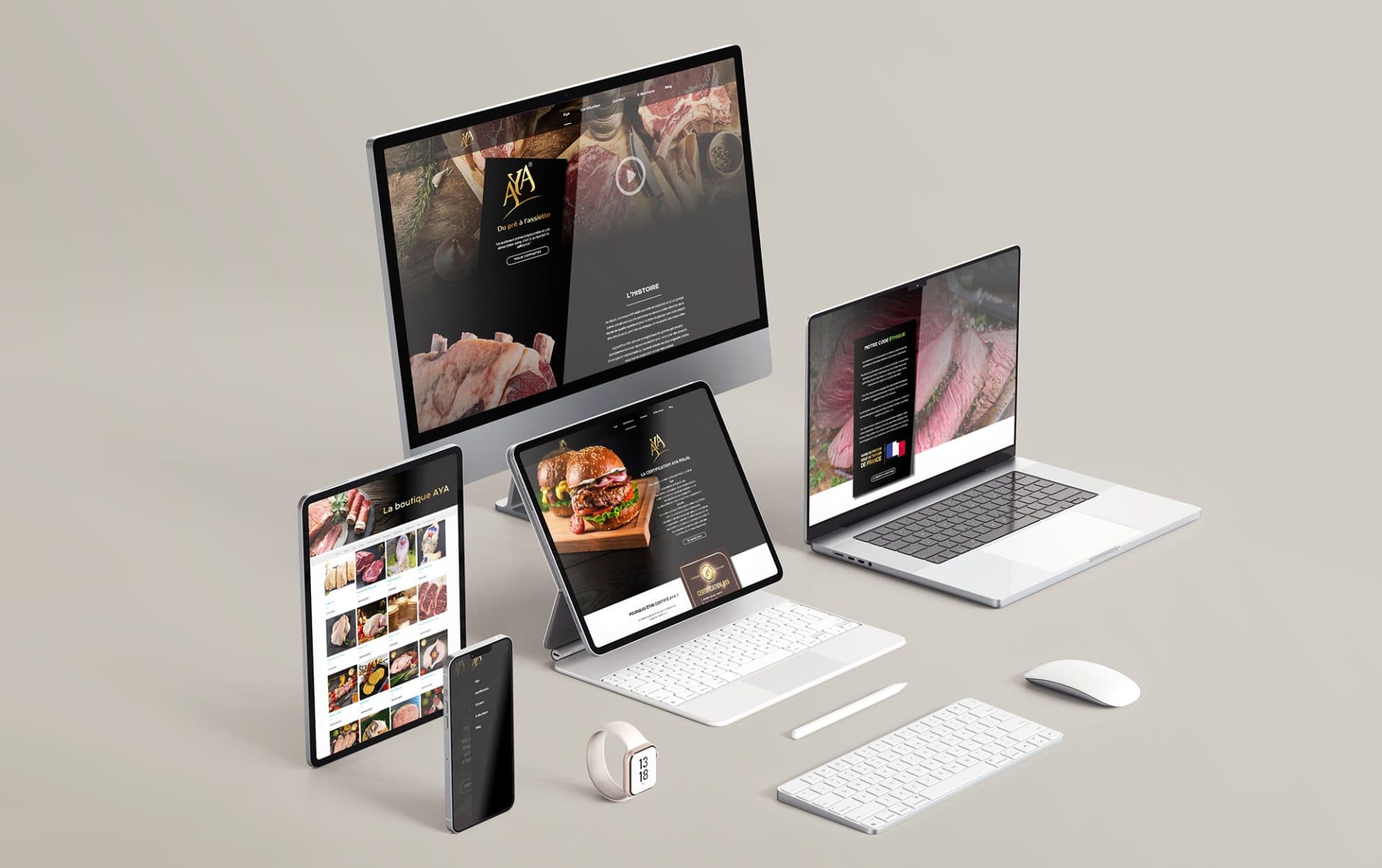 Boucherie Aya Website Development - portfolio project cover