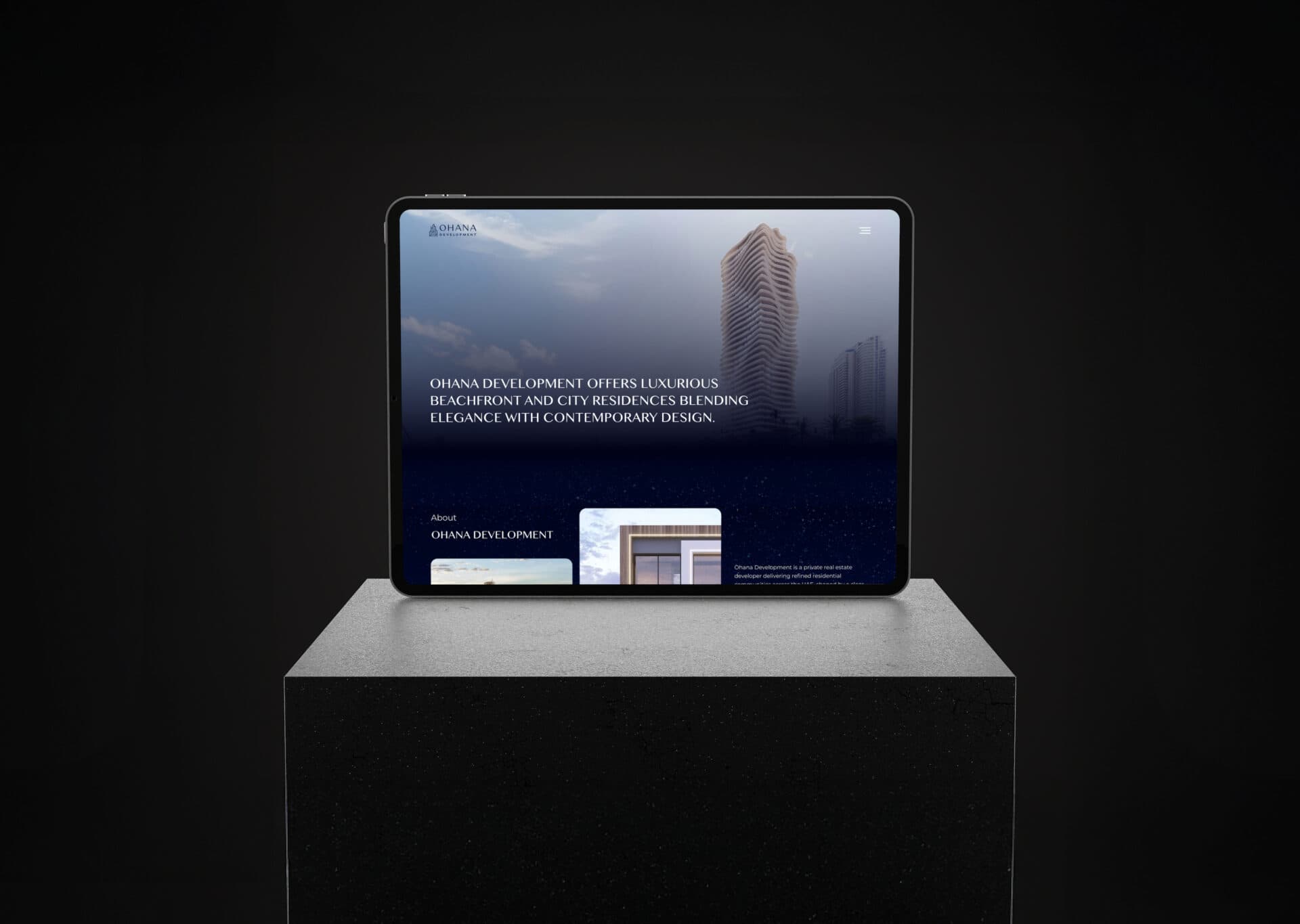Ohana Development - portfolio project cover
