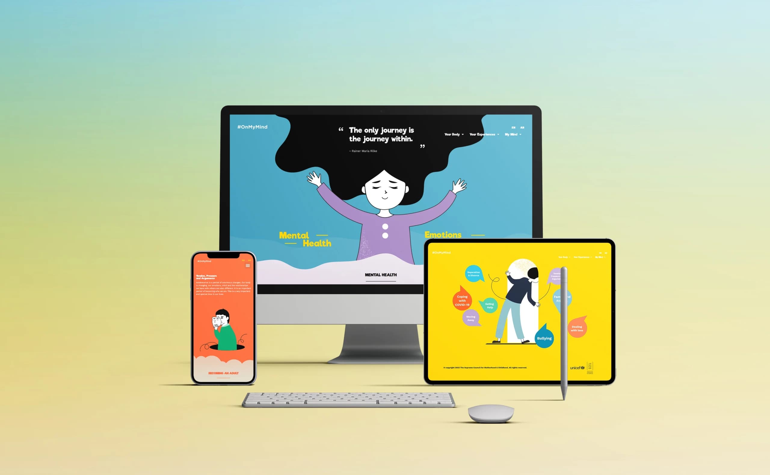 Mental Health Website development - portfolio project cover