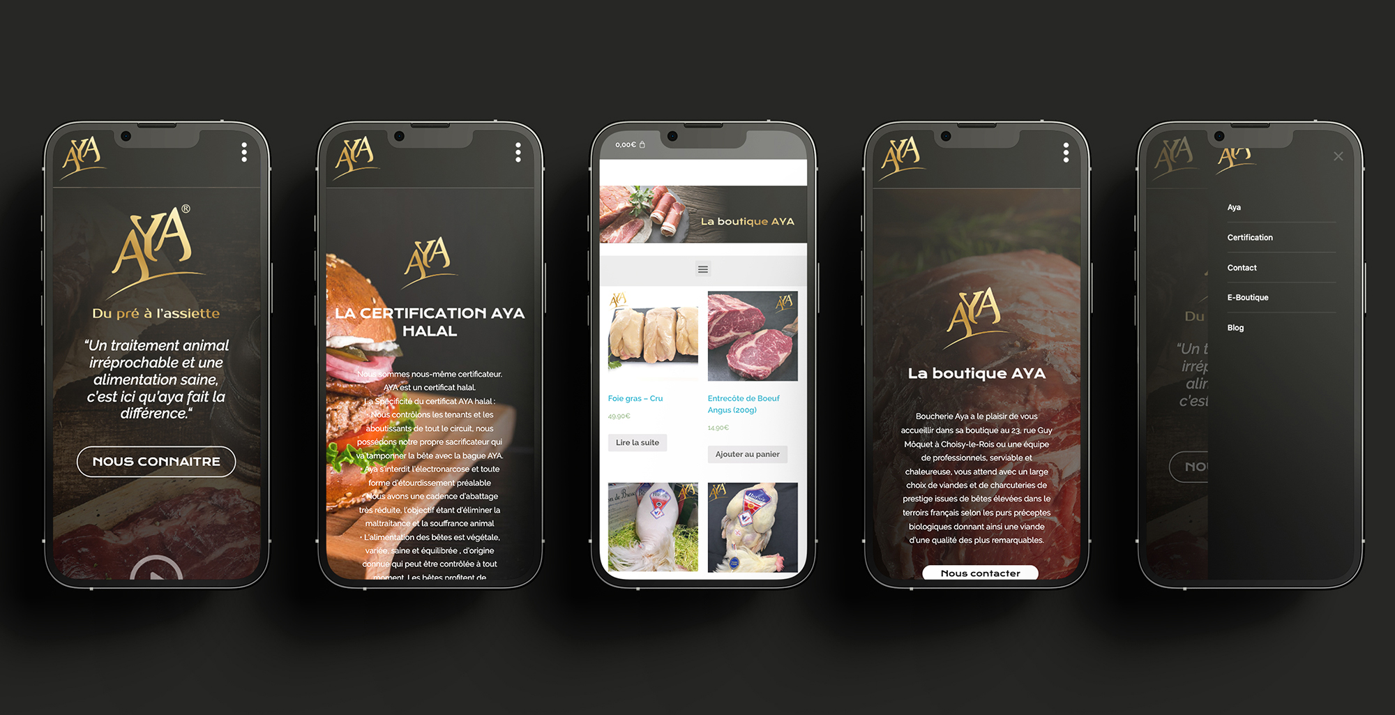 Boucherie Aya - Web design and development services - Muhammad Adeel