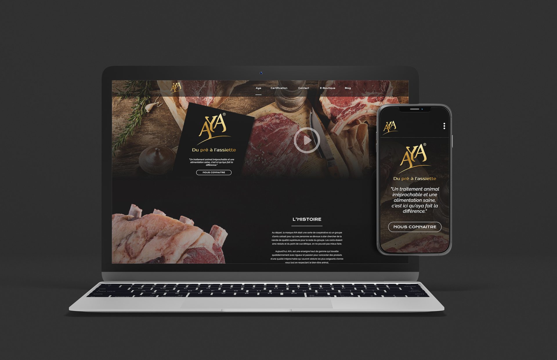 Boucherie Aya - Web design and development services - Muhammad Adeel