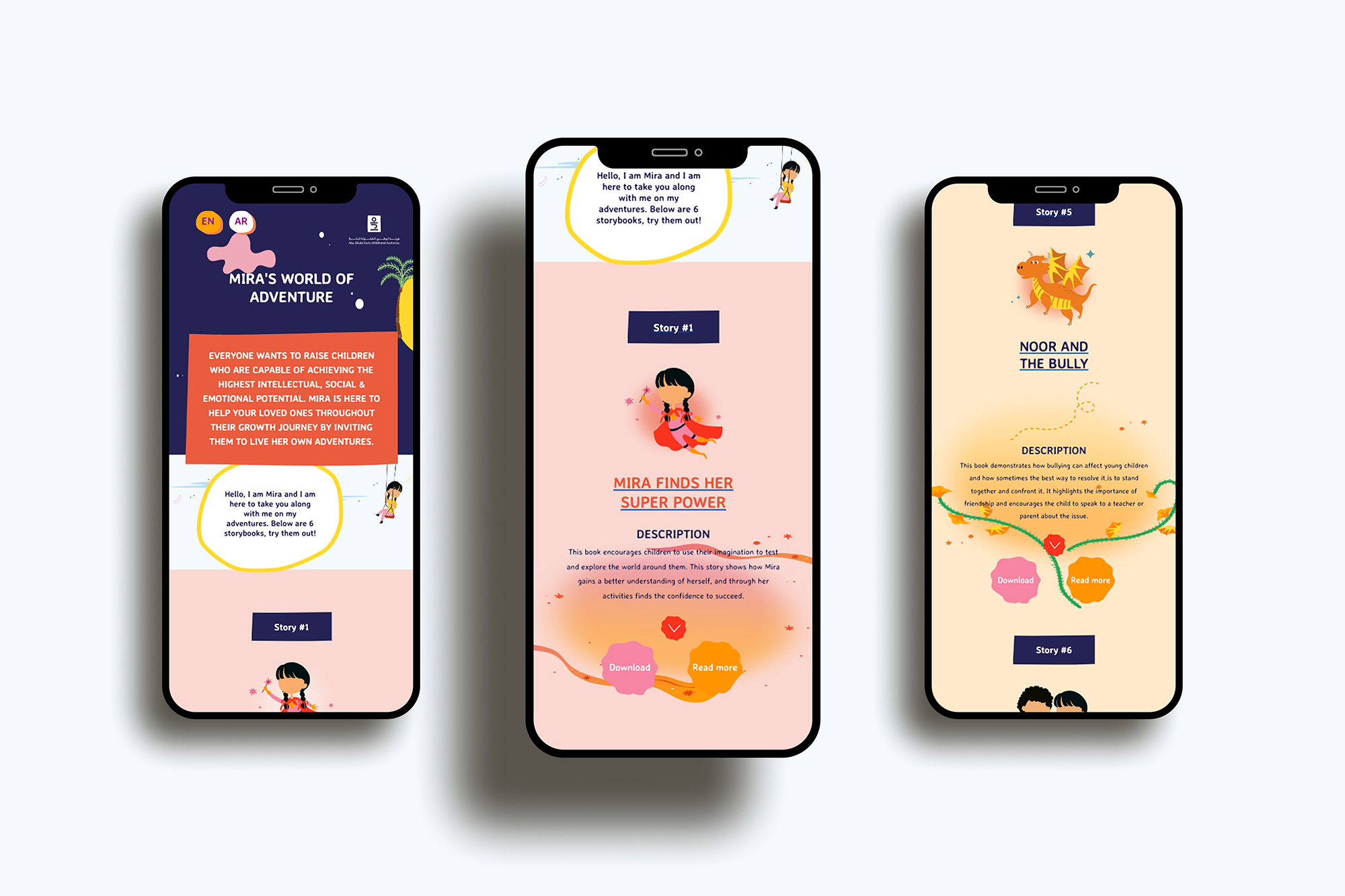 Mira Stories - Web design and development services - Muhammad Adeel