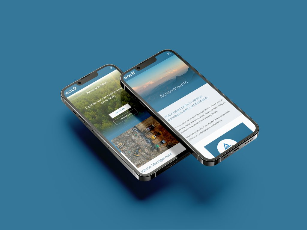 Solv website mobile view