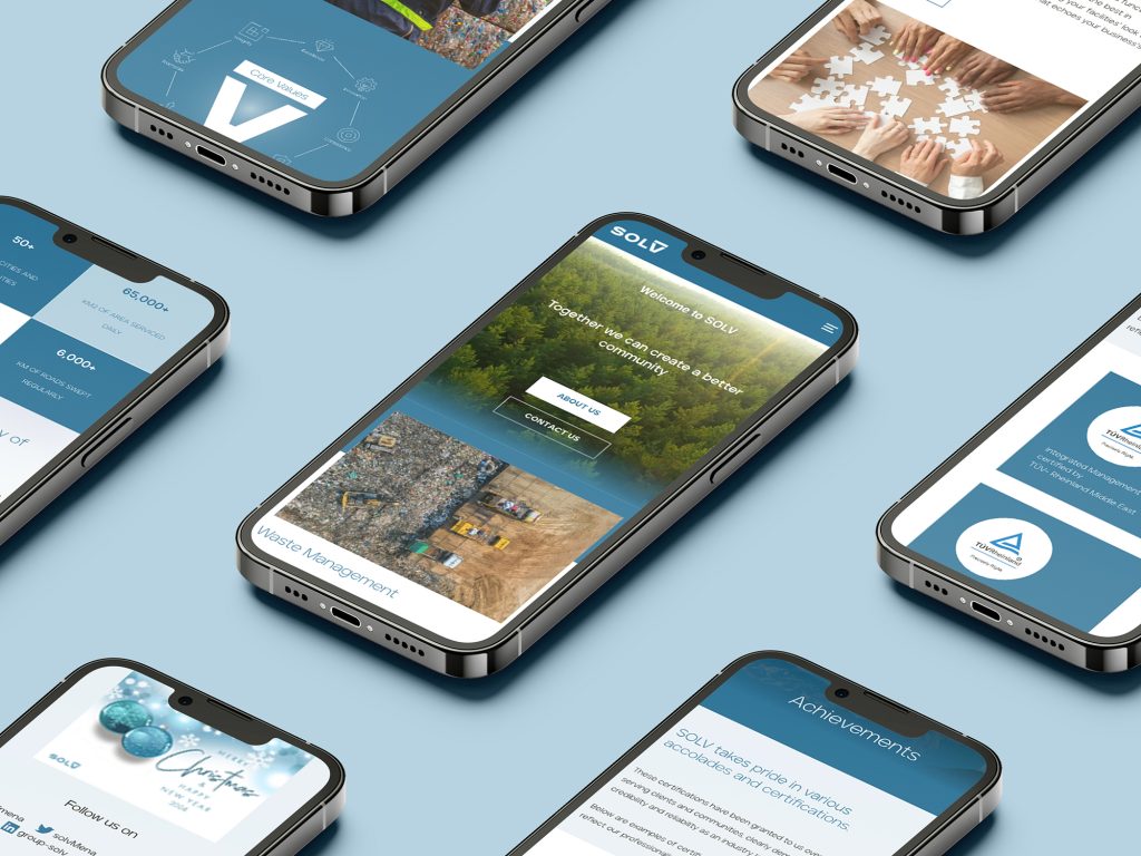 Solv website mobile view