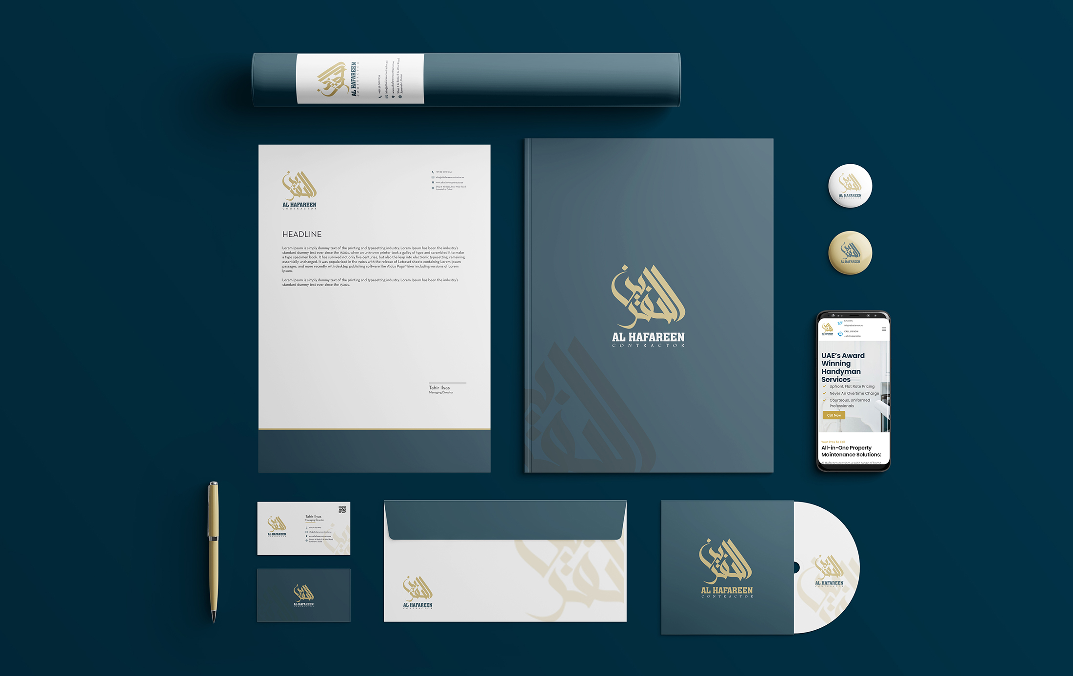 Al Hafareen contractors - Web design and development services - Muhammad Adeel