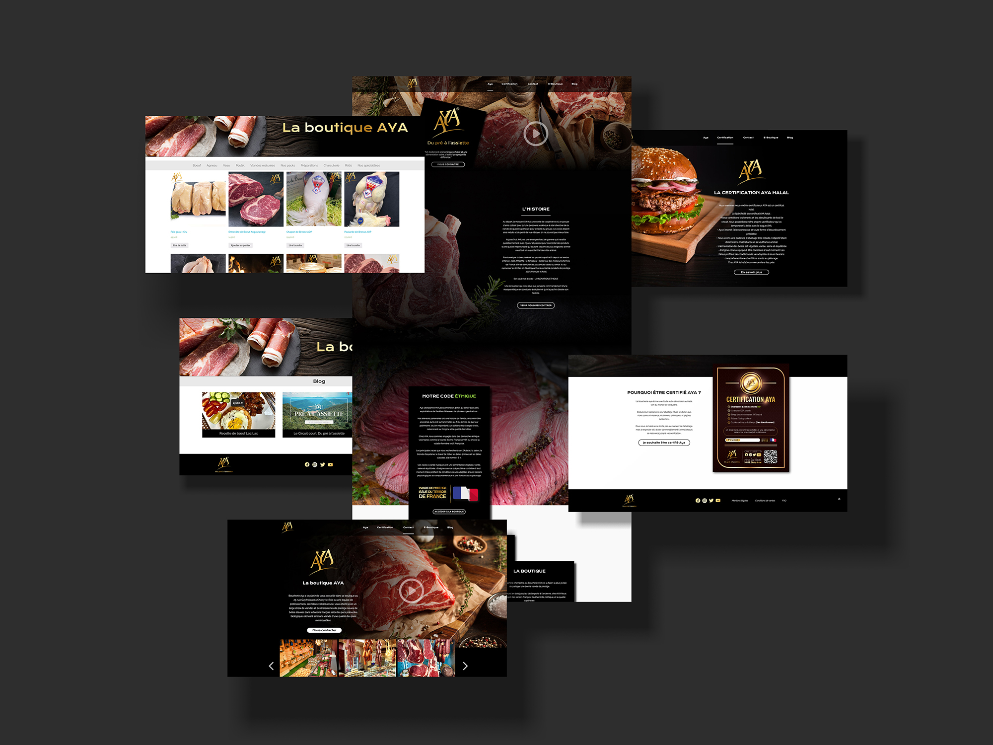 Boucherie Aya - Web design and development services - Muhammad Adeel