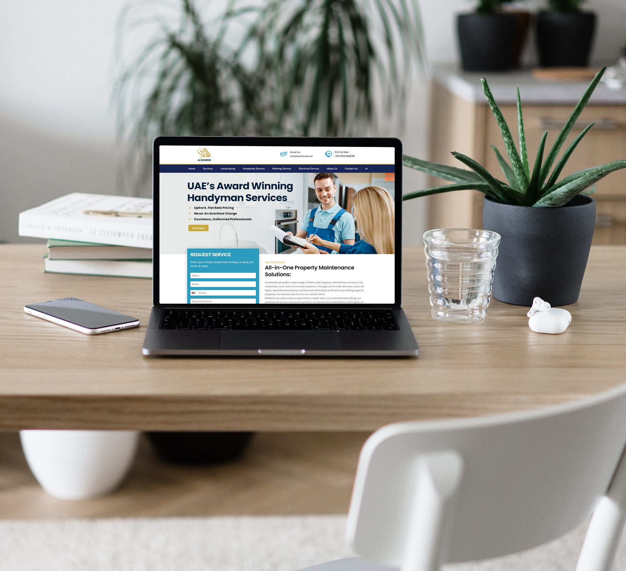 Al Hafareen contractors - Web design and development services - Muhammad Adeel