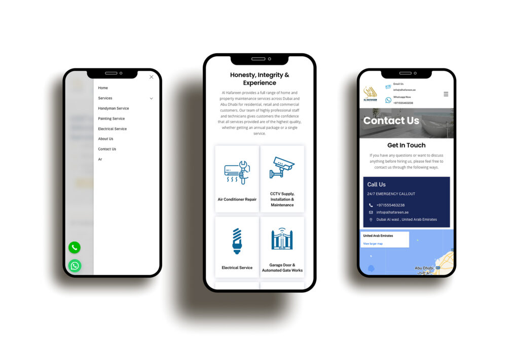 website design and development services - Alhafareen