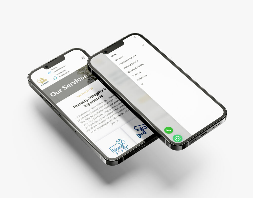 website design and development services - Alhafareen